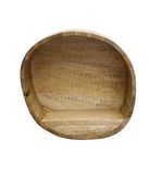 Round Wood Cubby Shelf