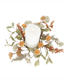 Orange Pom Pom Candle Ring