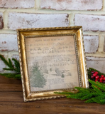 7" Antique Framed Music Sheet