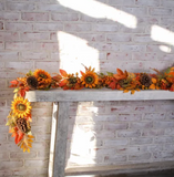 59" Sunflower Pinecone Garland