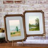 8x10 Antique Gold Landscape Art