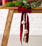 23" Burgundy Velvet Bell Hanger