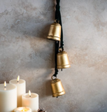 16" Green Velvet Bell Hanger