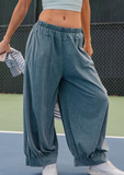 Mineral Wash Wide Balloon Pant