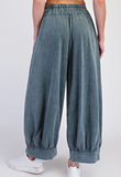 Mineral Wash Wide Balloon Pant