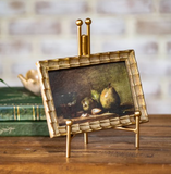 4x6 Gold Scallop Fruit Still