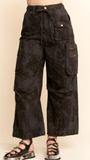 Charcoal Distress Cargo Pant