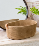 Large Khaki Basket