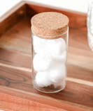 5" Glass Jar + Cork Lid