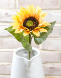 20.5" Yellow Real Touch Sunflower