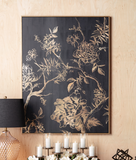 Gold Leaf Floral Canvas