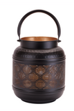 9.25" Iron Mosaic Lantern