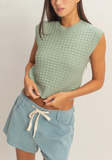 Textured Sleeveless Knit