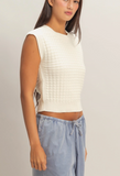 Textured Sleeveless Knit