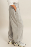 Ruffle Waist Burnout Jogger