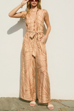 Wild Tides Sash Jumpsuit