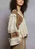 Patchwork Ruffle Top