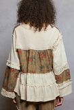 Patchwork Ruffle Top