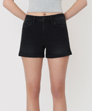 Vervet High Rise Soft Black Shorts