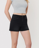 Vervet High Rise Soft Black Shorts
