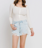 Vervet High Rise Mom Short