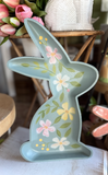 Painted Wood Bunny Tray