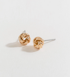 Ear Sense* Gold Love Knot Studs