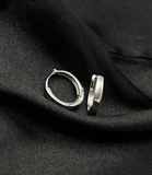 Silver Huggie Hoop - Small