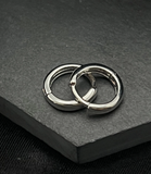 Silver Huggie Hoop - Medium