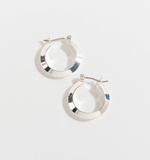 Ear Sense* Silver Edge Hoops
