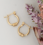 Nickle-free Gold Ring Hoop