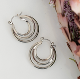 Nickle-free Silver Multi-hoop