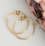 Nickle-free Gold Knotted Hoop