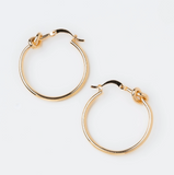 Nickle-free Gold Knotted Hoop