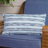 Ocean Blue Indoor/outdoor Lumbar Pillow