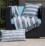Ocean Blue Indoor/outdoor Lumbar Pillow