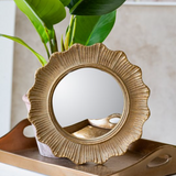 8" Deco Edge Gold Mirror