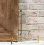12" Brass Straight Back Easel
