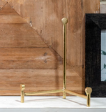 10" Brass Straight Back Easel
