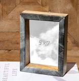 5x7 Marble Chip Wood Photo Frame