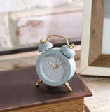 2.5" Gray Mini Bell Alarm Clock
