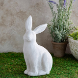 11" White Sitting Bunny