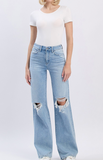 Flying Monkey High Rise Distressed Wide Leg