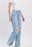 Flying Monkey High Rise Distressed Wide Leg