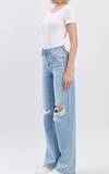 Flying Monkey High Rise Distressed Wide Leg