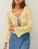 Lucy Tie Cropped Cardigan