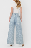 Flying Monkey High Rise Floral Wide Leg