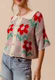Summer Floral Button Cardigan