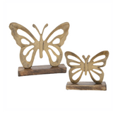 Antique Gold Butterfly Stands