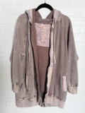 Mineral Washed Zip Up